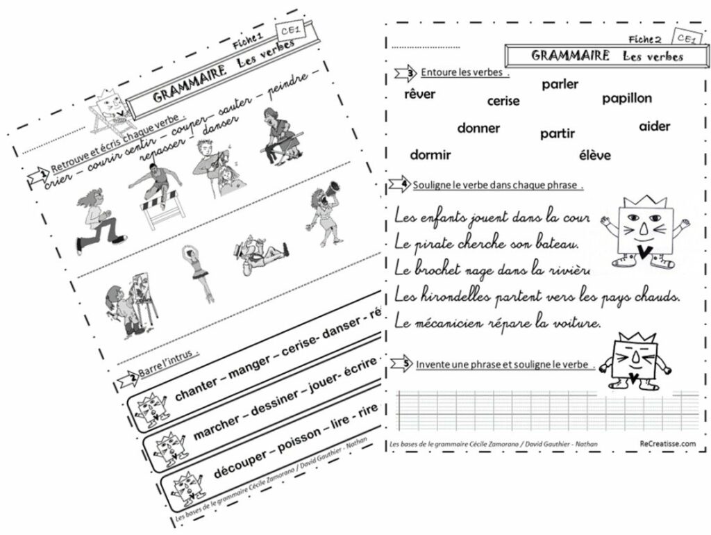 La Grammaire Est Un Jeu ! • ReCreatisse